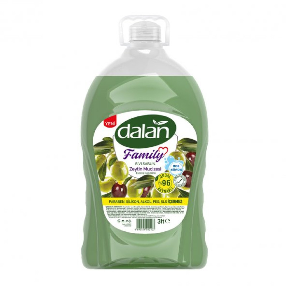 Dalan Sıvı Sabun Zeytin Yaglı 3 Lt X 4 Adet Duş Jelleri ve Banyo Köpükleri Fiyatı