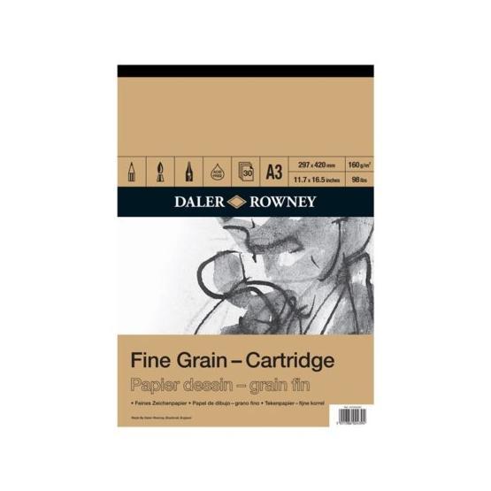 Daler Rowney 160 gr A3 Fine Grain Cartridge Resim Kağıdı Fiyatı