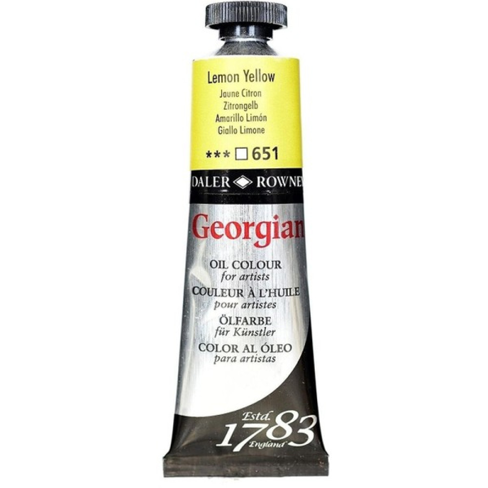 Daler Rowney Georgian Yağlı Boya 38ML 651 Lemon Yellow Oto Boyaları Fiyatı