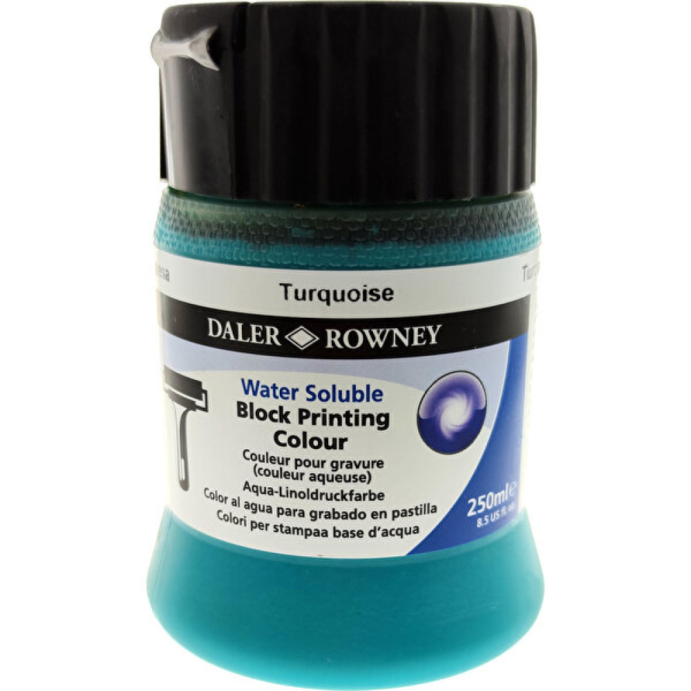 Daler Rowney Linol Baskı Boyası 250 ml - Turquoise Yardımcı Malzeme Fiyatı