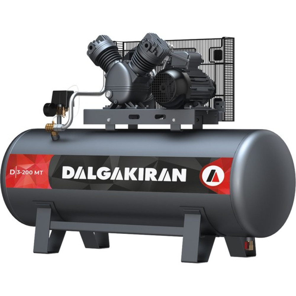 Dalgakıran 200 Lt Kompresör D3-200 mt 12.5 Bar 3 Hp Hava Kompresörü Oto Boyaları Fiyatı