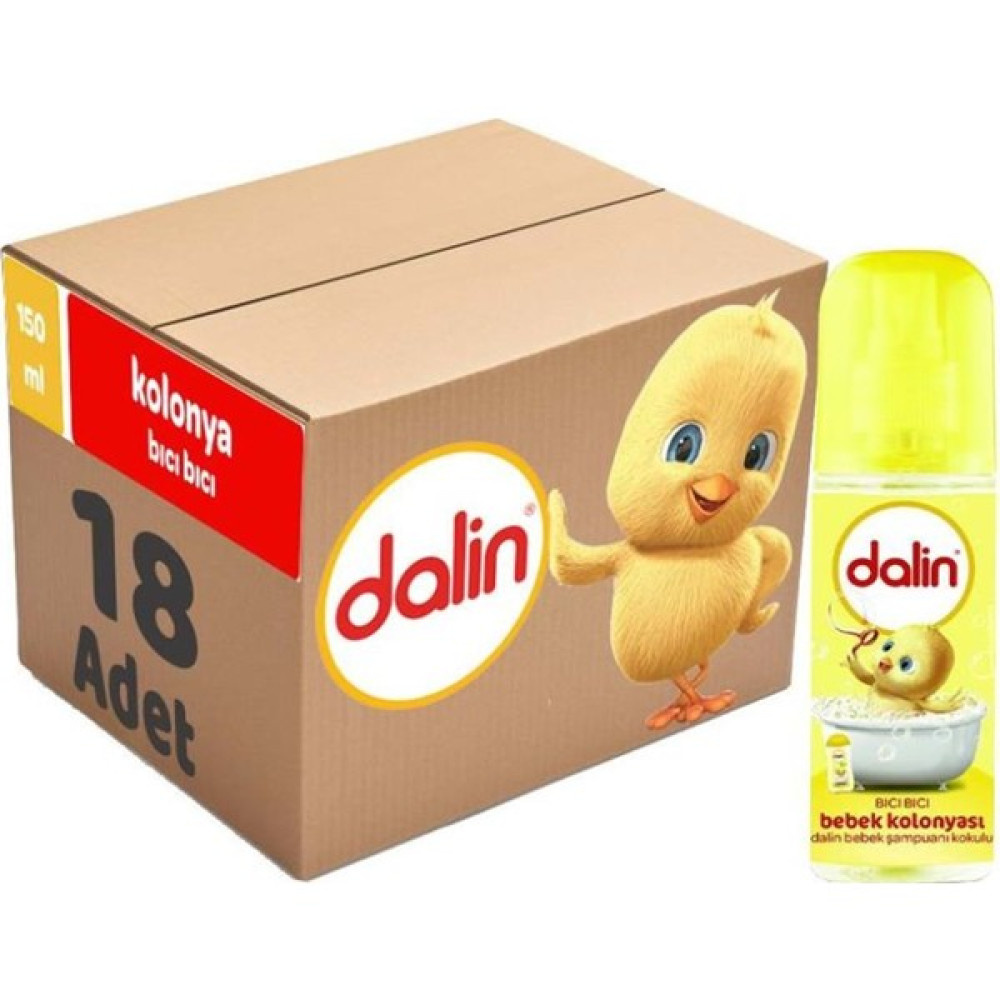 Dalin Bebek Kolonyası 150ML (Bıcı Bıcı Kokusu) Klasik 18 Li Set Bebek Kolonyası Fiyatı