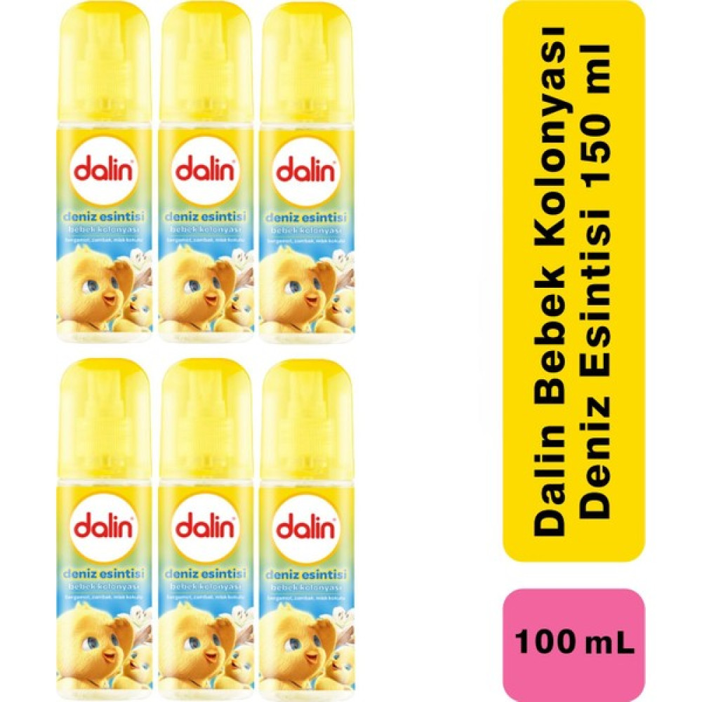 Dalin Bebek Kolonyası Deniz Esintisi 100 ml 6 Adet Bebek Kolonyası Fiyatı
