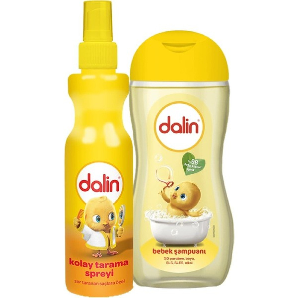 Dalin Bebek Şampuanı 225 ml + Kolay Tarama Spreyi Badem Yağlı 200 ml Bebek Şampuanı Fiyatı