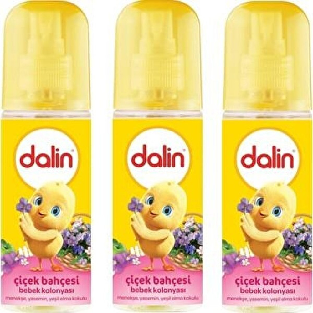 Dalin Çiçek Bahçesi 100 ml x 3 Adet Bebek Kolonyası Fiyatı