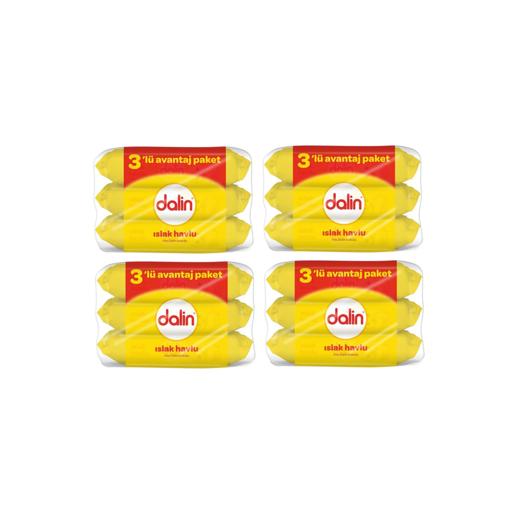 Dalin Islak Temizleme Mendili 56lı(3 LÜ PAKET) X 4 Adet Bebek Mendil-Islak Mendil Fiyatı