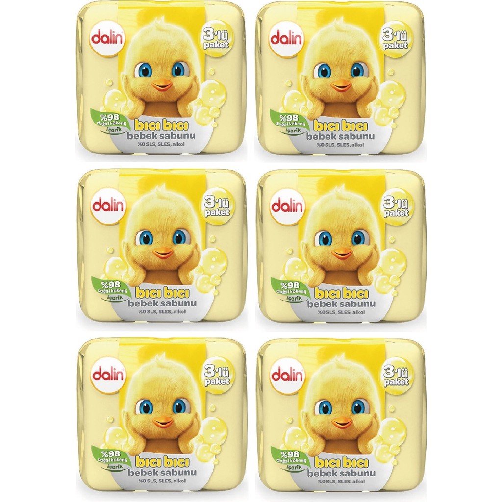 Dalin Klasik Katı Bebek Sabun 18 x 75 gr - 0 - 9 Yaş Bebek Sabunu Fiyatı