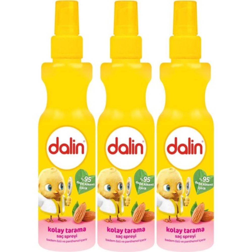 Dalin Kolay Saç Tarama Spreyi 200ML Badem Özlü (3 Lü Set) Bebek Şampuanı Fiyatı