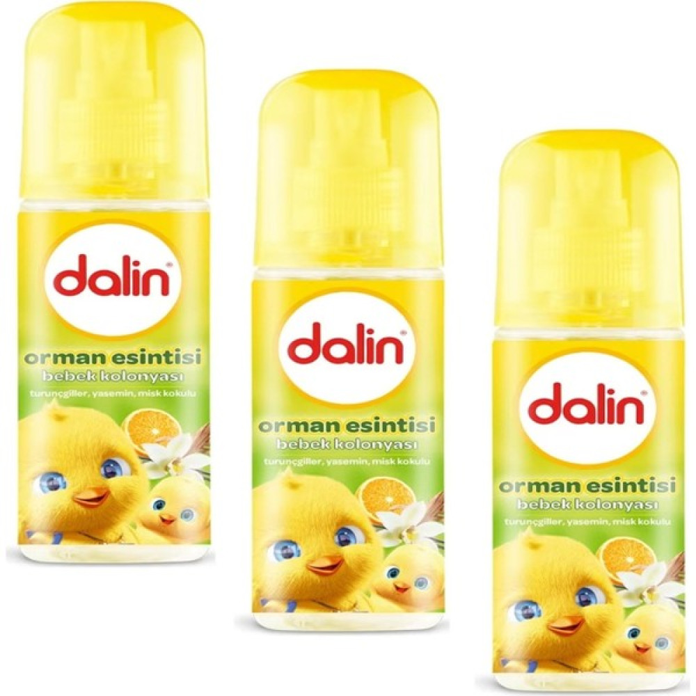 Dalin Orman Esintisi Bebek Kolonyası 100 ml 3 Adet Bebek Kolonyası Fiyatı