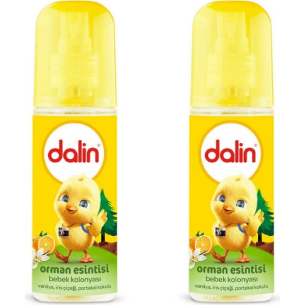 Dalin Orman Esintisi Bebek Kolonyası Vanilya, Iris Çiçeği, Portakal 150 ml 2'li Bebek Kolonyası Fiyatı