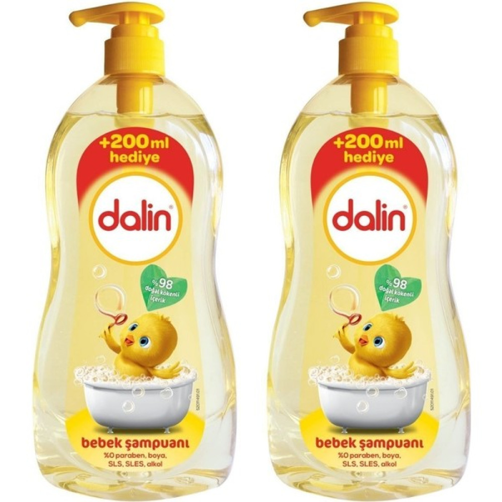 Dalin Şampuan 2 x 900 ml Dalin Bebek Şampuanı - Şeffaf Bebek Şampuanı Fiyatı