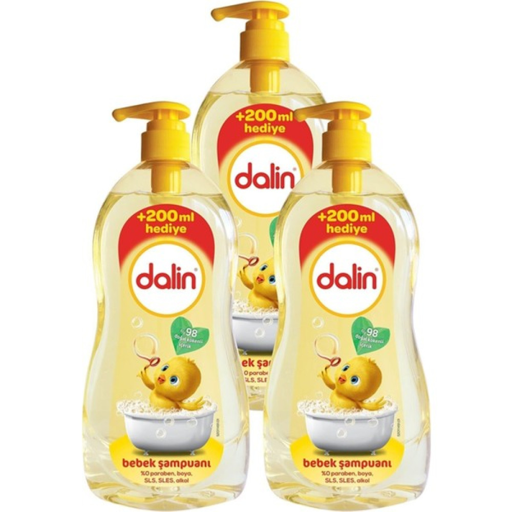 Dalin Şampuan Klasik 700 ml + 200 ml x 3 Adet Bebek Şampuanı Fiyatı