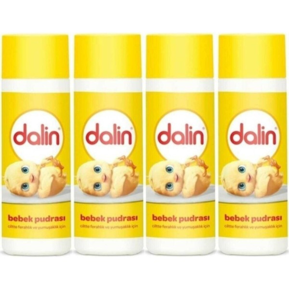 Dalin Serpme Bebek Pudrası 90 gr x 4 Adet - Renkli Bebek Pudra Fiyatı