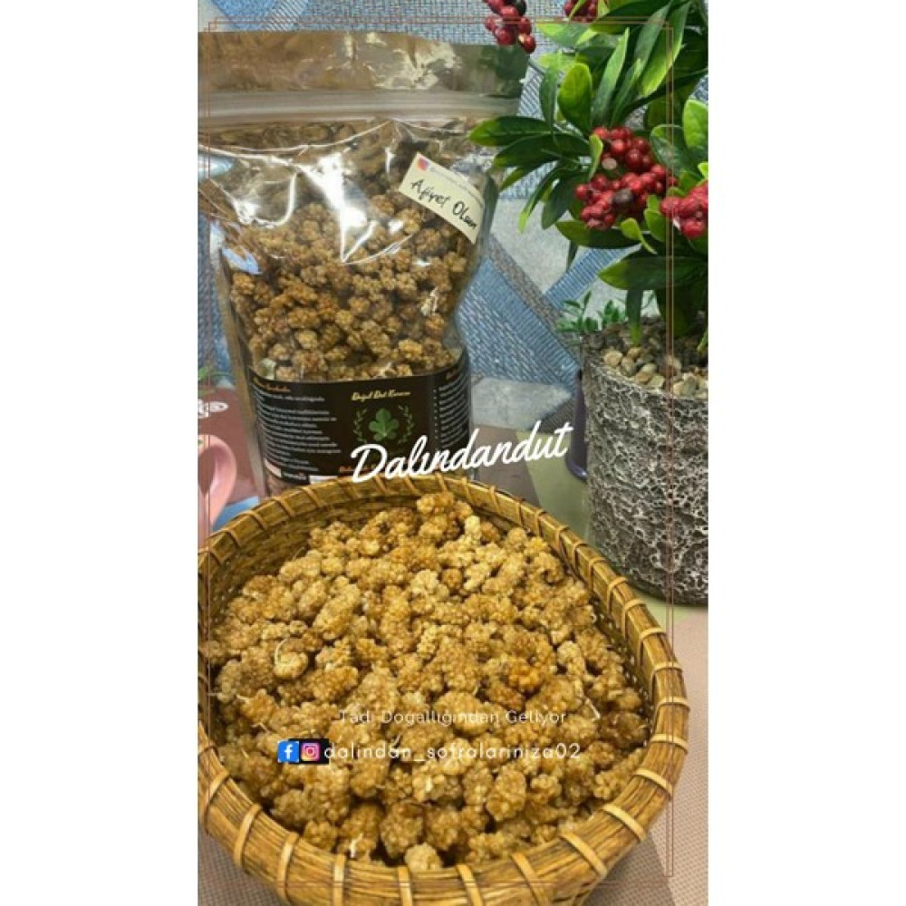 Dalındandut Yeni Mahsül Doğal Kurutulmuş Organik Dut Kurusu 1000GR - 1 kg Diğer Fiyatı