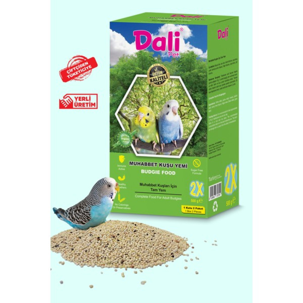 Dalipet Dalipetpremium Kalite Olarak En Iyi Muhabbet Kuşu Yemi 2'li Paket 1 kg Evcil Hayvan Ürünleri Fiyatı