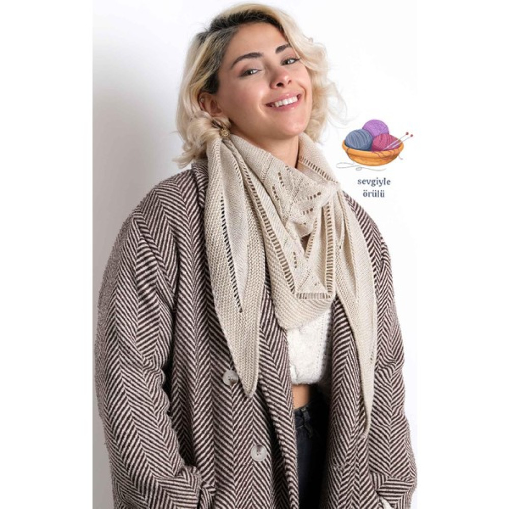 Dalisa Günlük Kullanım Şal Kadın Şal Desenli Triko Boyun Şal Şal / Fular & Eşarp Fiyatı
