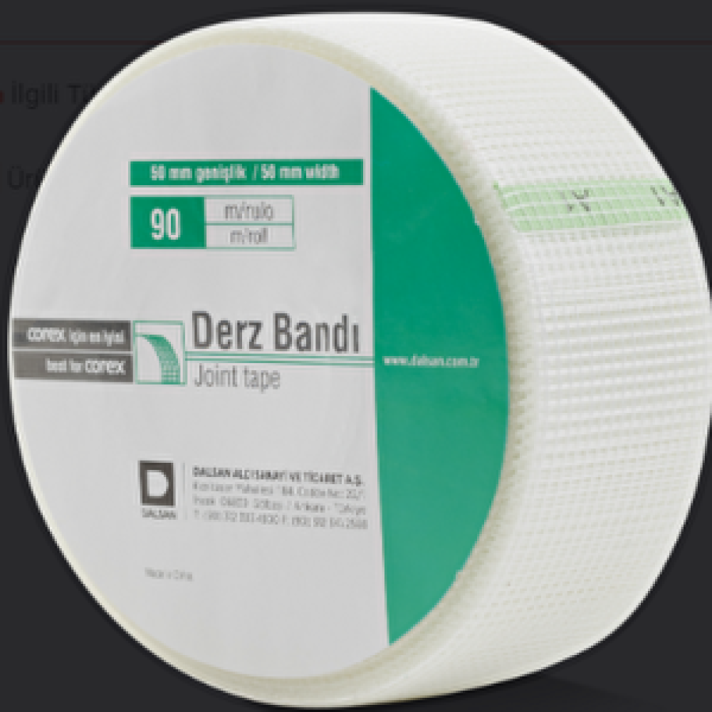 Dalsan Alçipan Corex Derz Bandi 50mmx90mt ( 5 Adet) Nalburiye & Hırdavat Fiyatı