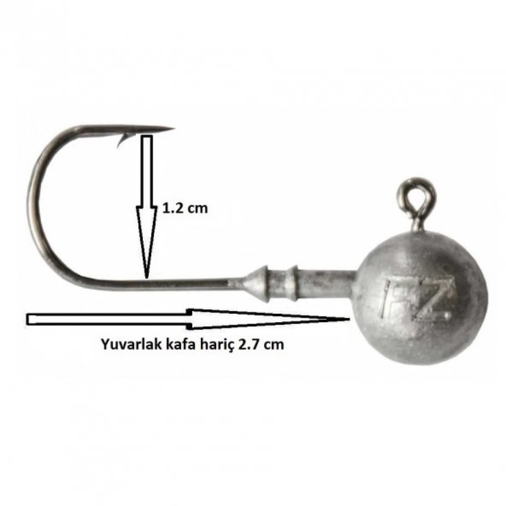 Dam Ball Jig Head No:1/0 Igneli 10Gr Zoka (5 Adet) Balıkçılık Malzemeleri Fiyatı