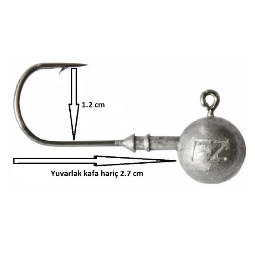 Dam Ball Jig Head No:1/0 Igneli 5Gr Zoka (5 Adet) Balıkçılık Malzemeleri Fiyatı