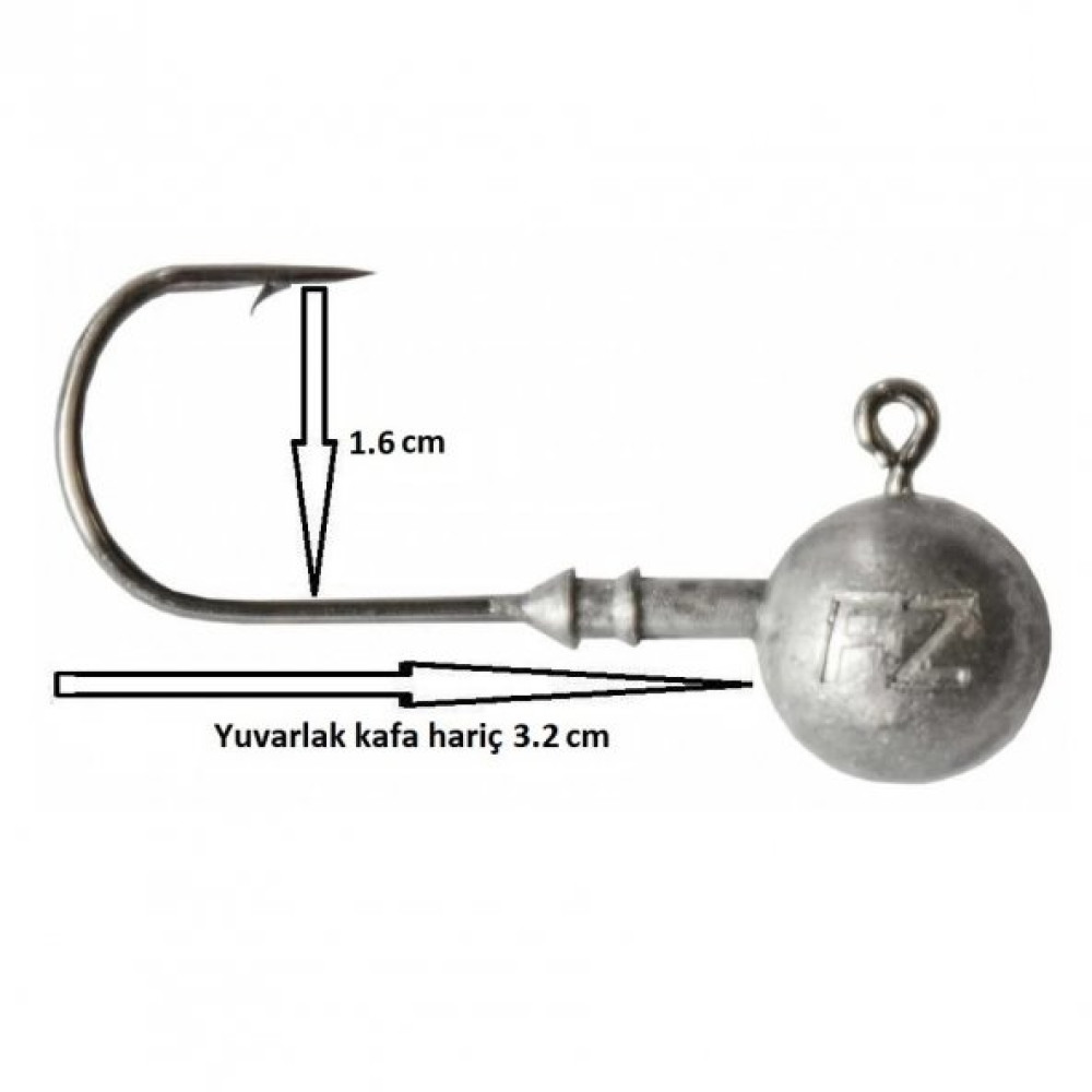 Dam Ball Jig Head No:3/0 Igneli 20Gr Zoka (5 Adet) Balıkçılık Malzemeleri Fiyatı