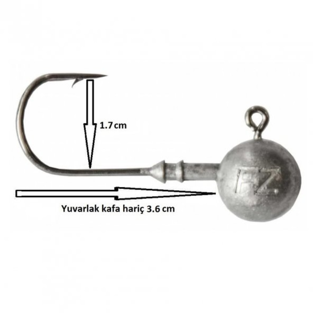 Dam Ball Jig Head No:4/0 Igneli 15Gr Zoka (5 Adet) Balıkçılık Malzemeleri Fiyatı