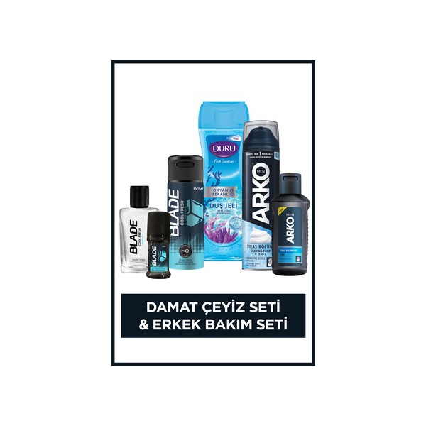 Damat Çeyiz Seti(Tıraş Köpüğü & Kolonyası,duş Jeli,parfüm,deodorant,roll On) Parfümler Fiyatı
