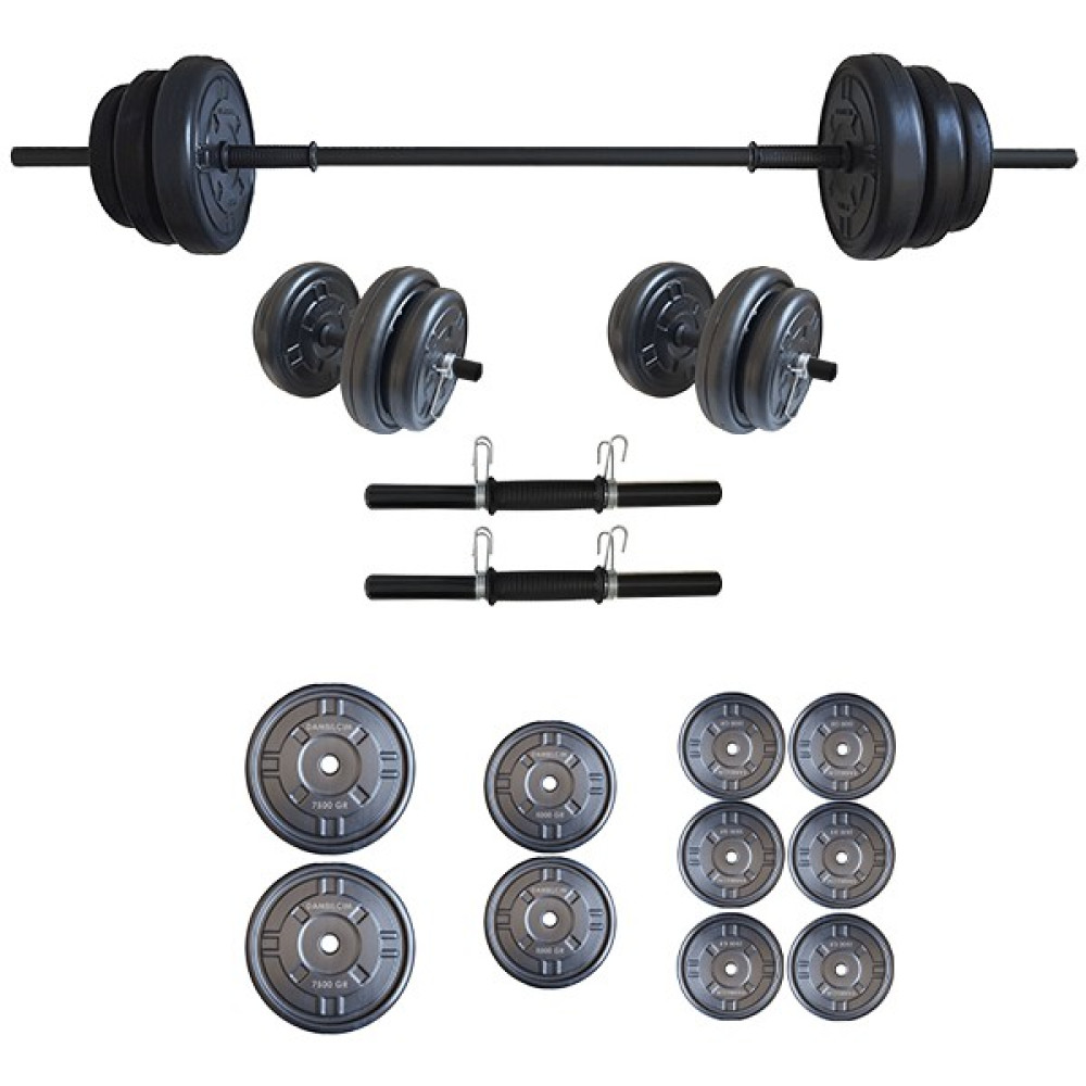 Dambılcım Platinum 45 Kg Halter Seti 45 Kg Dambıl Seti Ağırlık Seti Vücut Geliştirme Aleti Dambıllar & El / Ayak Ağırlıkları Fiyatı
