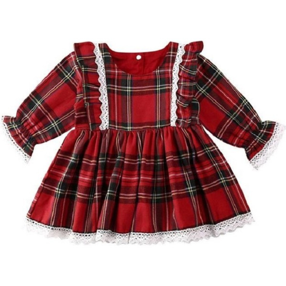 Da&Mira Kız Bebek Kırmızı Elbise Bebek Elbisesi Fiyatı