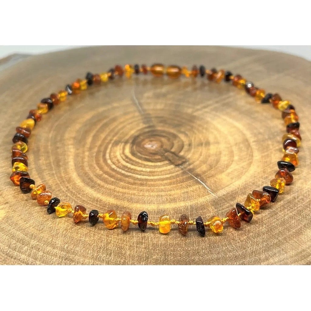 Damla Kehribar Oval Bebek Çocuk Kolyesi Multicolor Diğer Fiyatı