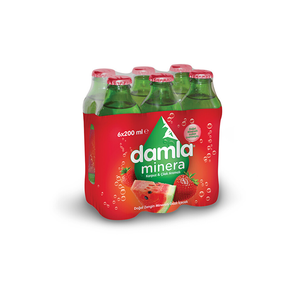 Damla Minera Karpuz-Çilek 6x200 ml Maden Suyu ve Soda Fiyatı