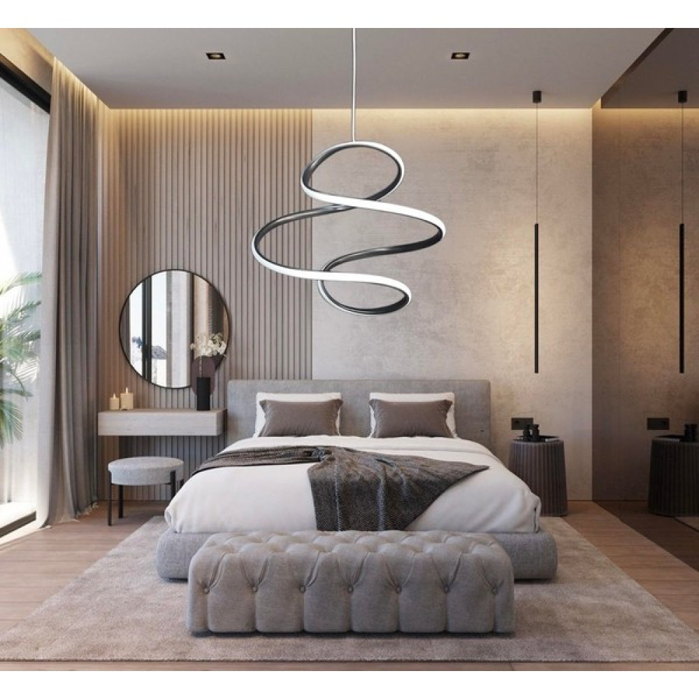 Damla Model Modern Şık Sarkıt LED Avize - 1'li - Siyah Avize Fiyatı