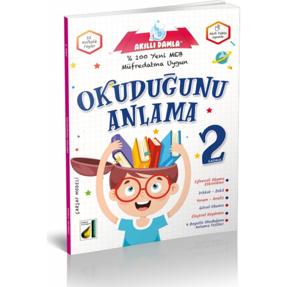Damla Yayıncılık Akıllı Damla Okuduğunu Anlama - 2. Sınıf Kaynak Kitapları Fiyatı