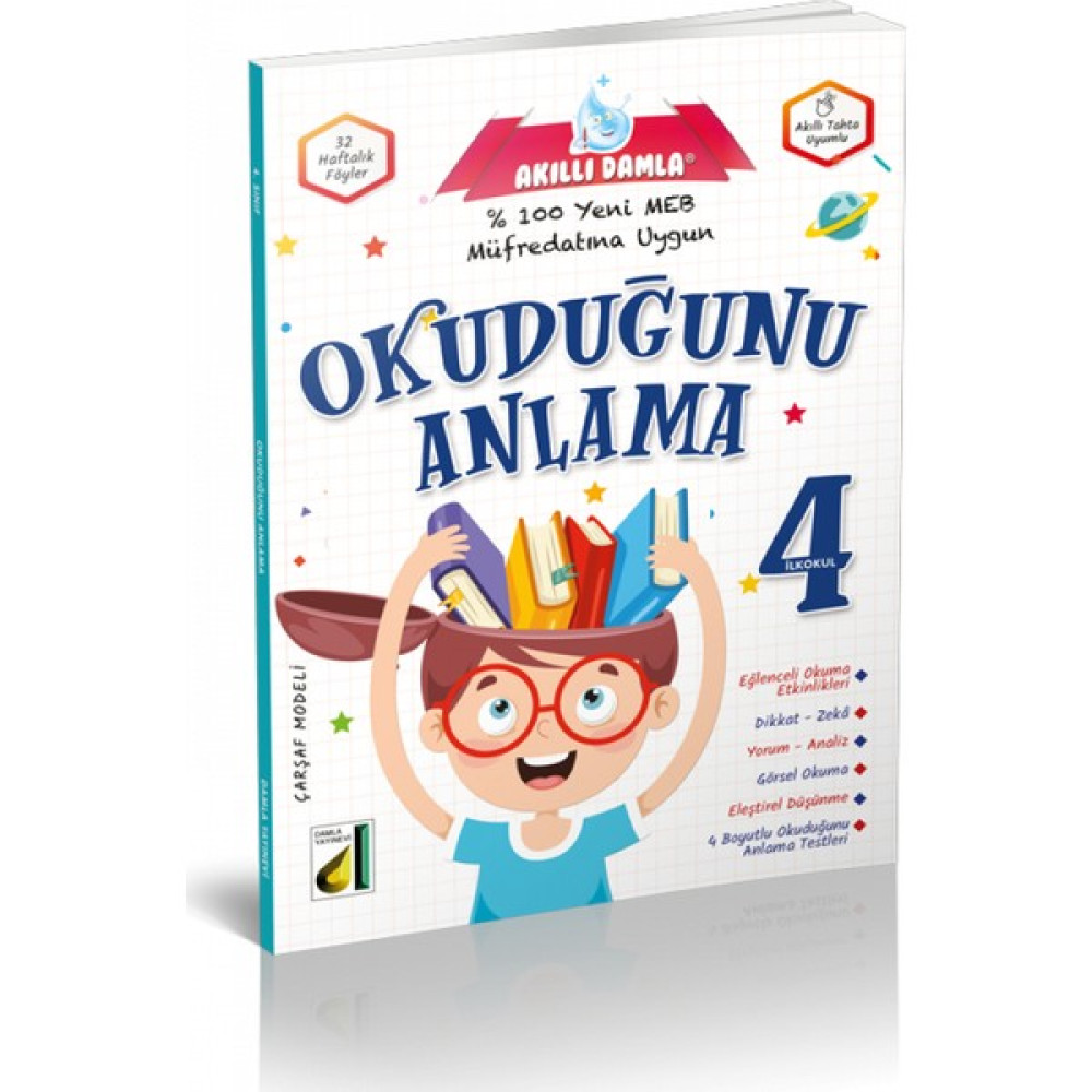 Damla Yayıncılık Akıllı Damla Okuduğunu Anlama - 4. Sınıf Kaynak Kitapları Fiyatı