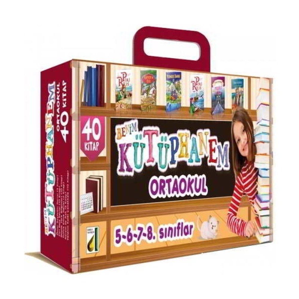 Damla Yayınevi Benim Kütüphanem Ortaokul 5 6 7 8 Sınıflar 40 Kitap Set - Damla Yayınevi Edebiyat Fiyatı