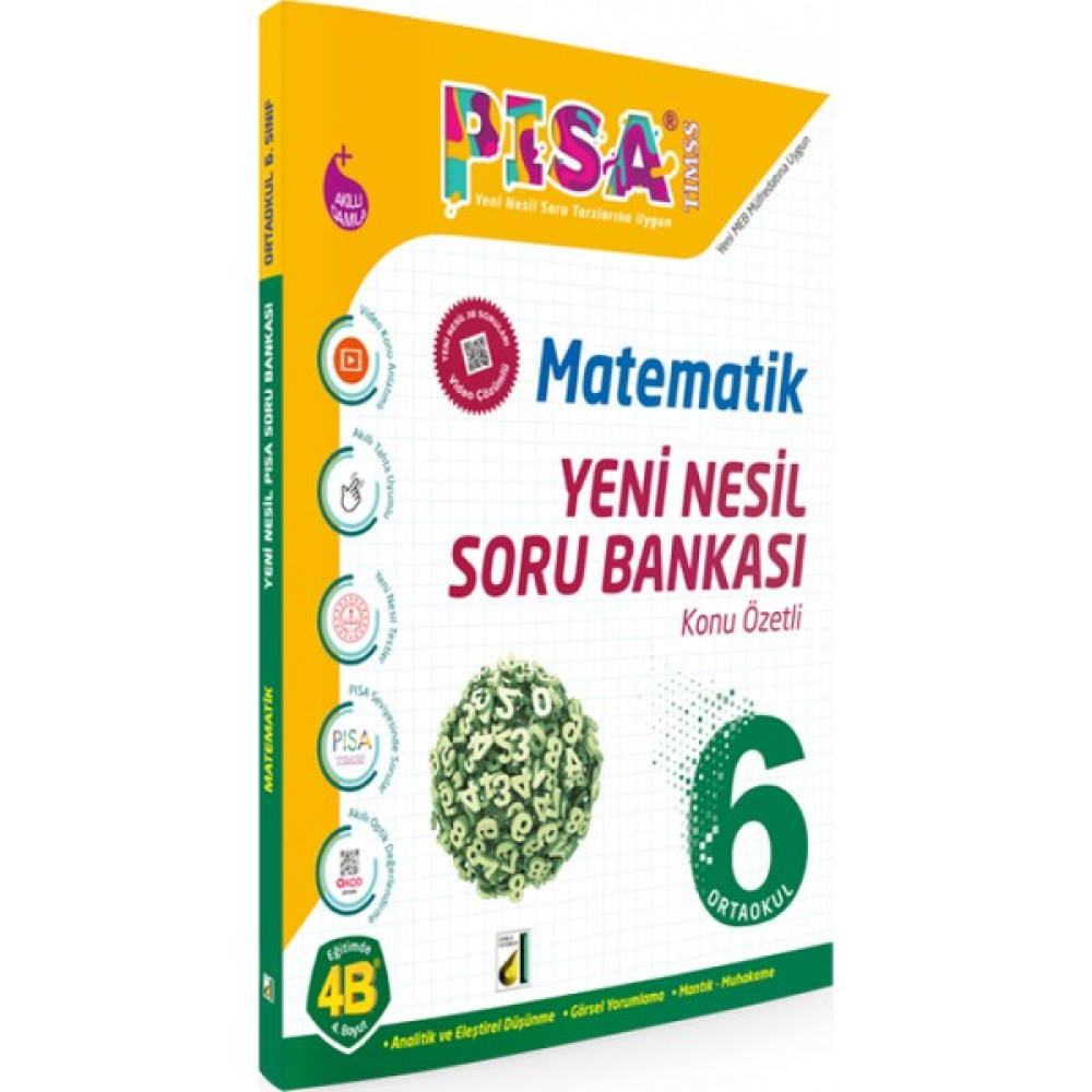 Damla Yayınevi Pisa Matematik Yeni Nesil Soru Bankası - 6. Sınıf Matematik Fiyatı