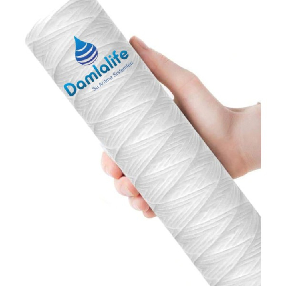 Damlalife 10" Inç Iplik Micron 5 Sediment Sargı Ip Tortu Filtre - Beyaz Bahçe Makinesi Aksesuar & Yedek Parça Fiyatı