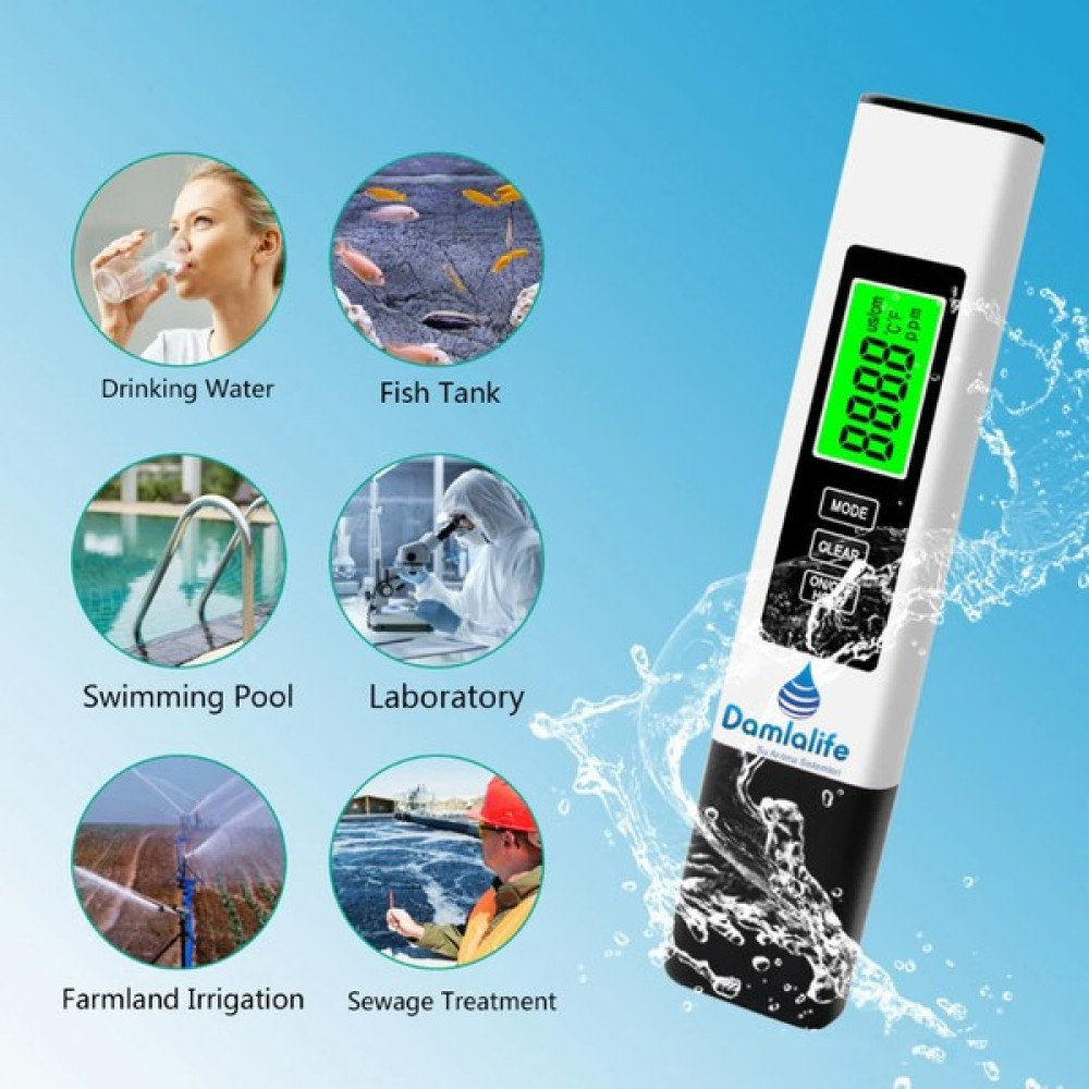 Damlalife Digital Tds Metre Termometreli Su Ölçme Aleti Bahçe Makinesi Fiyatı