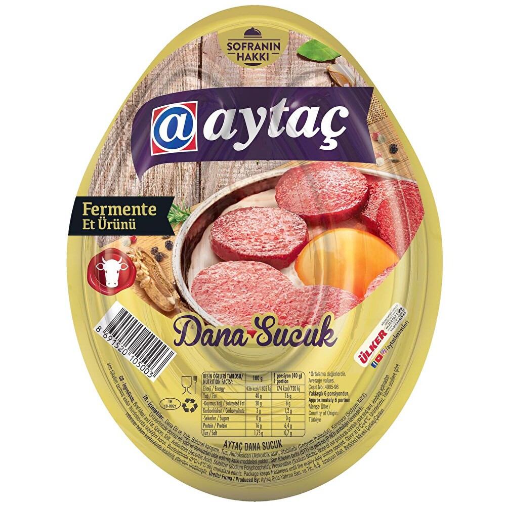 Dana Kangal Sucuk 200 g Şarküteri Fiyatı