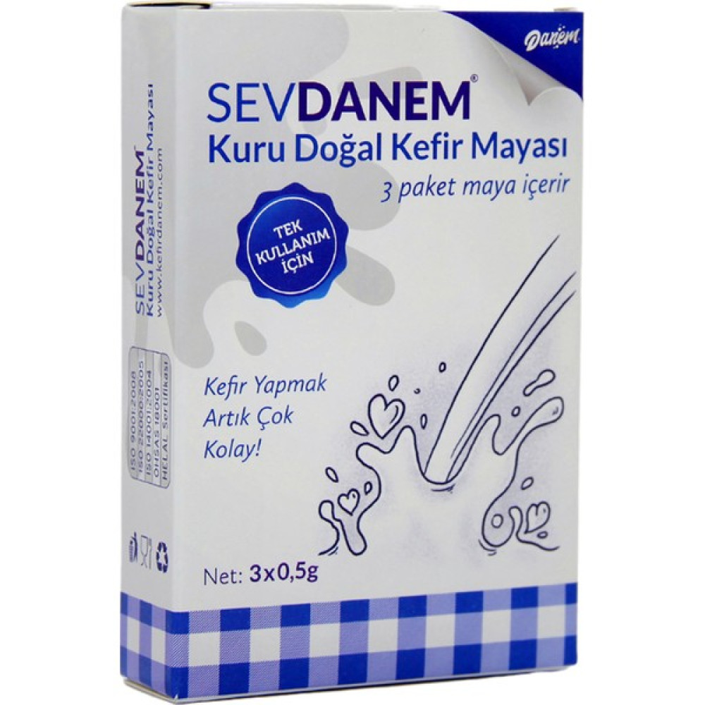 Danem Süt Sevdanem Kuru Doğal Kefir Mayası Tek Kullanımlık 3x0,5 gr Diğer Fiyatı