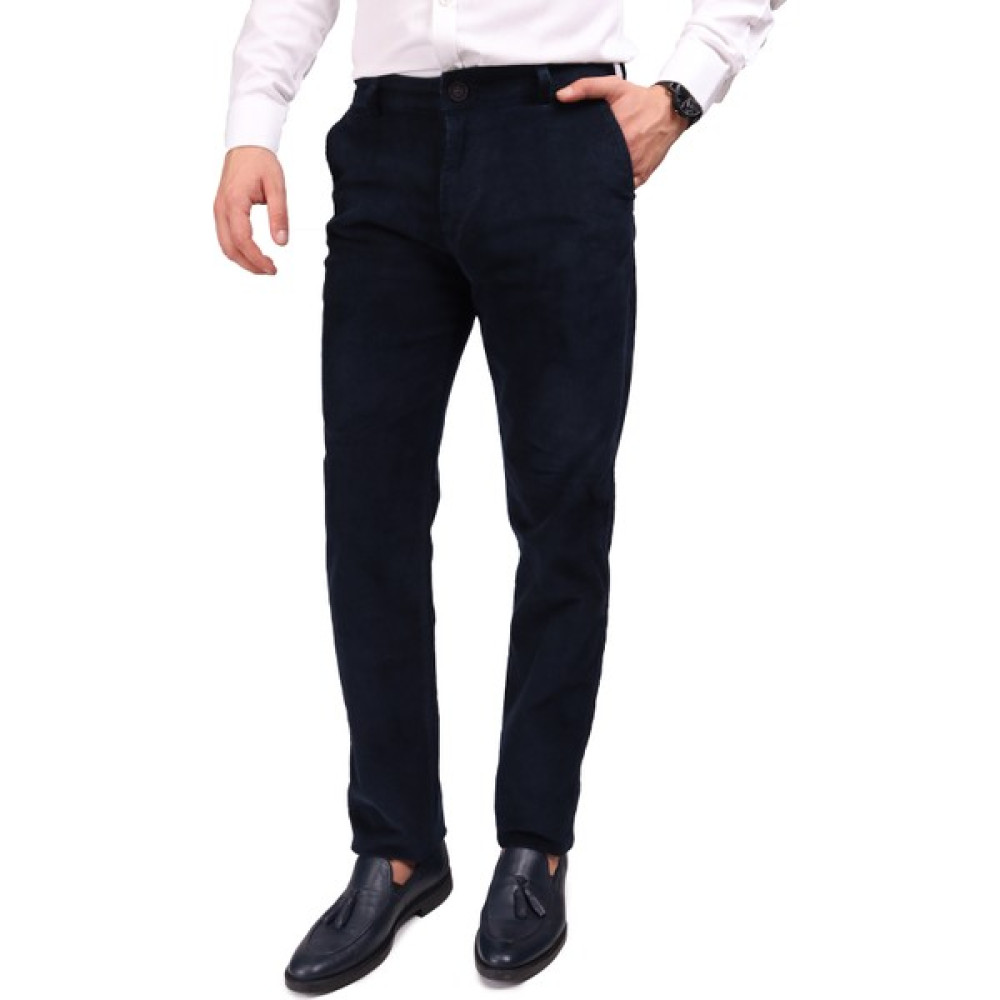 Daniel Voi Kadife Lacivert Erkek Regular Fit Pantolon 40 Erkek Pantolon Fiyatı