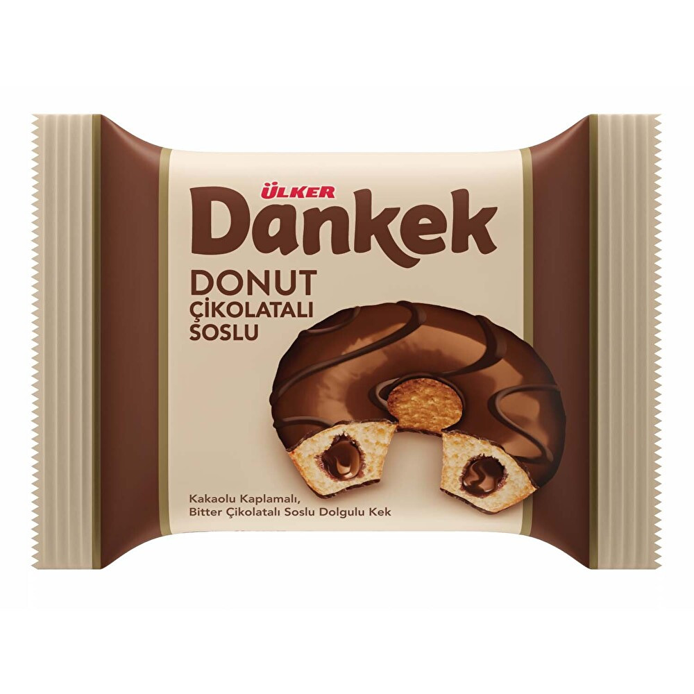 Dankek Donut Çikolata Soslu Kek Tekli 45 g Bisküvi ve Kek Fiyatı