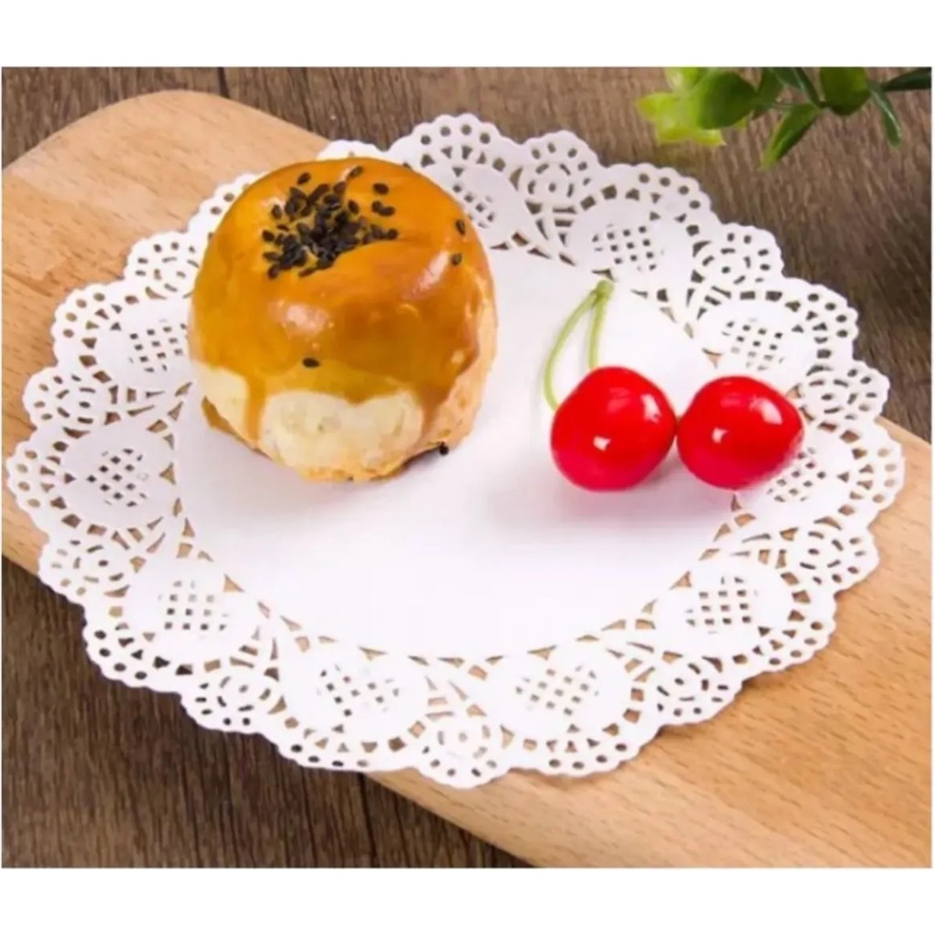 Dantel Pasta Altlığı 100LÜ 30 cm Yuvarlak Tabak Pasta Muffin Kek Kurabiye Sunum Altlığı Sunum Giyim & İç Giyim Fiyatı
