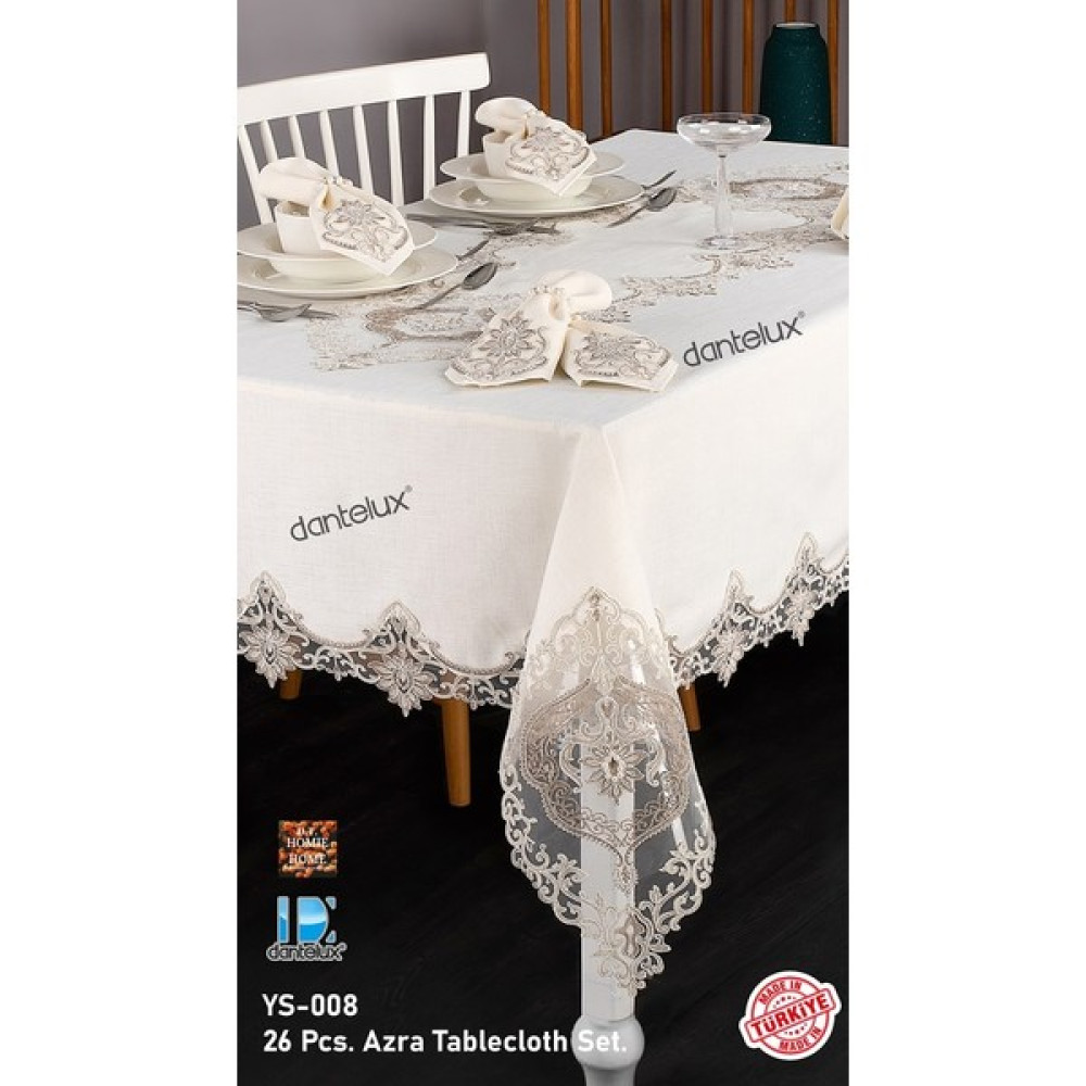Dantelux YS-008-G Azra Keten Yemek Seti Oto Boyaları Fiyatı