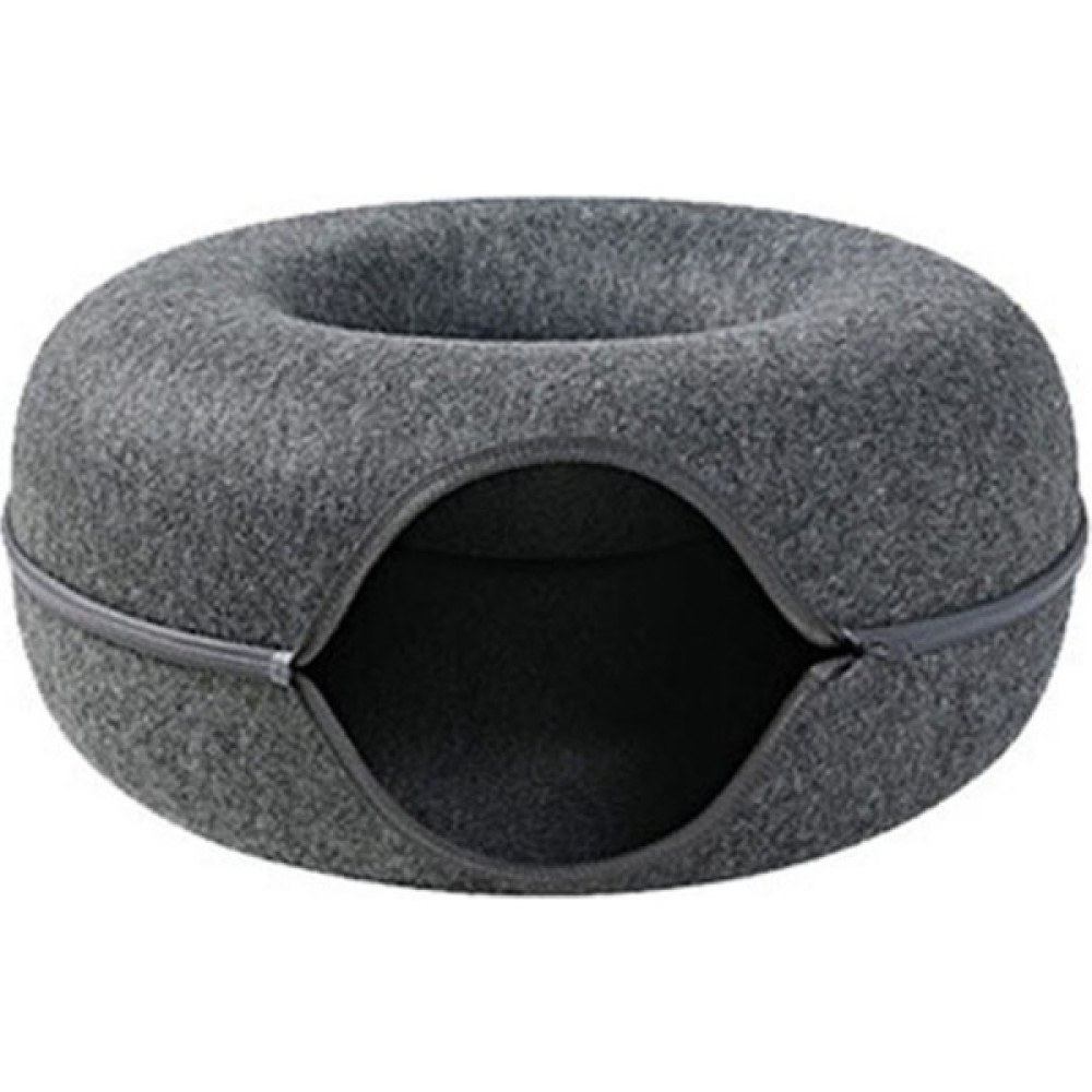 Danxin Store Konforlu Kapalı Kedi Yatağı 2'si 1 Arada Makinede Yıkanabilir Kedi Yatakları Yarı Kapalı Kedi Mağara Yatağı (Yurt Dışından) - Koyu Gri Evcil Hayvan Ürünleri Fiyatı