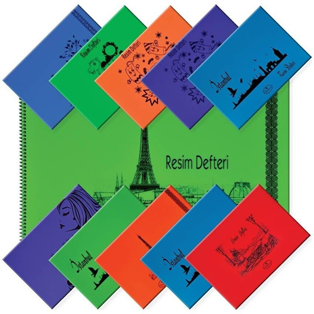 Daphne 25x35 Spiral Plastik Kapaklı 25 Sayfa Resim Defteri Resim Defteri Fiyatı