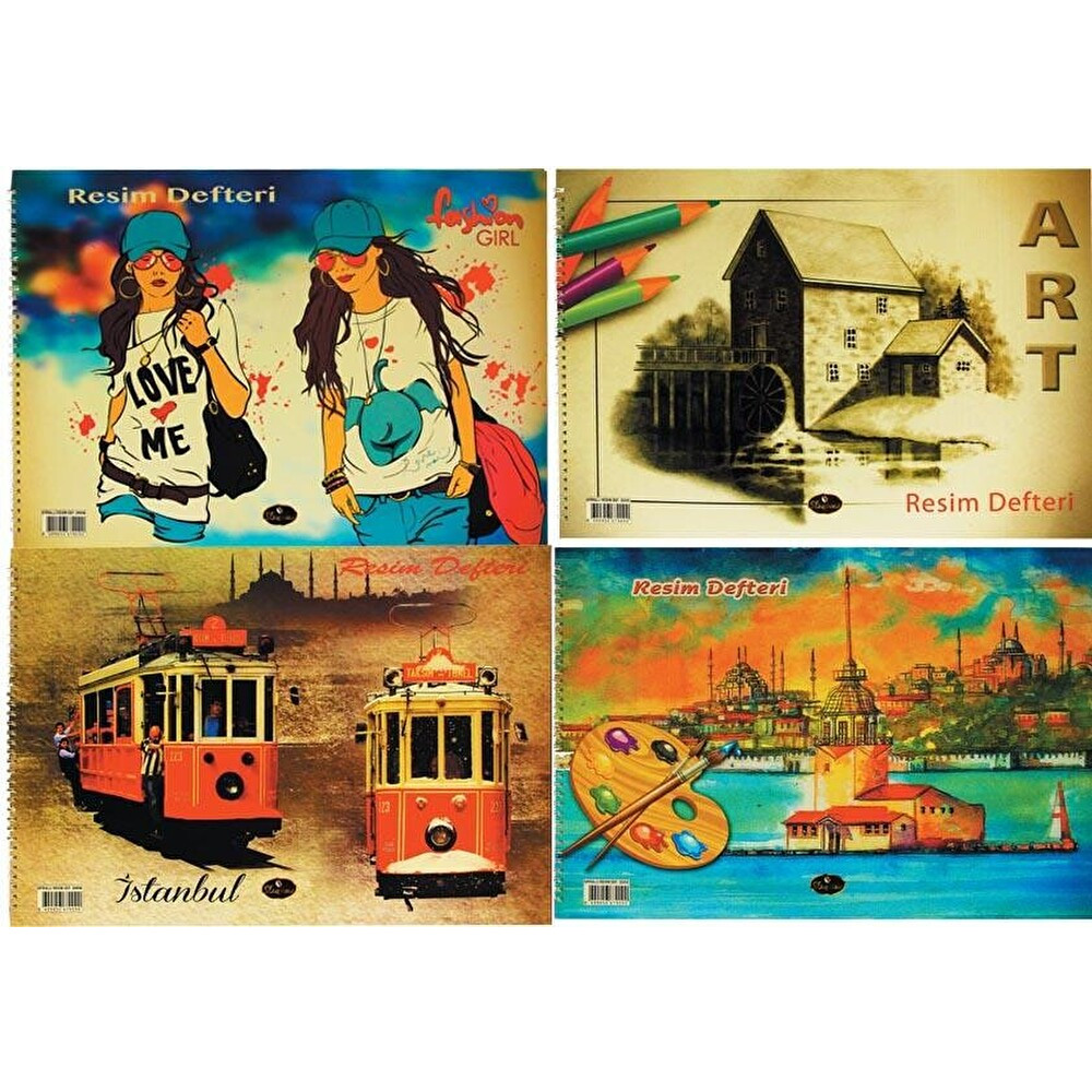 Daphne Karton Kapak Resim Defteri 35x50cm 15y Resim Defteri Fiyatı
