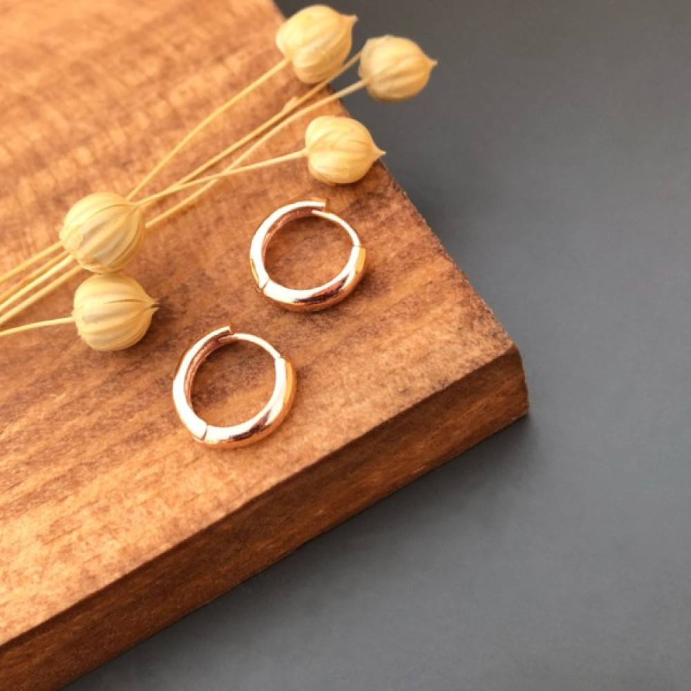 Dara Telkari Gümüş Mini Halka Küpe Rose - Standart Gümüş Küpe Fiyatı