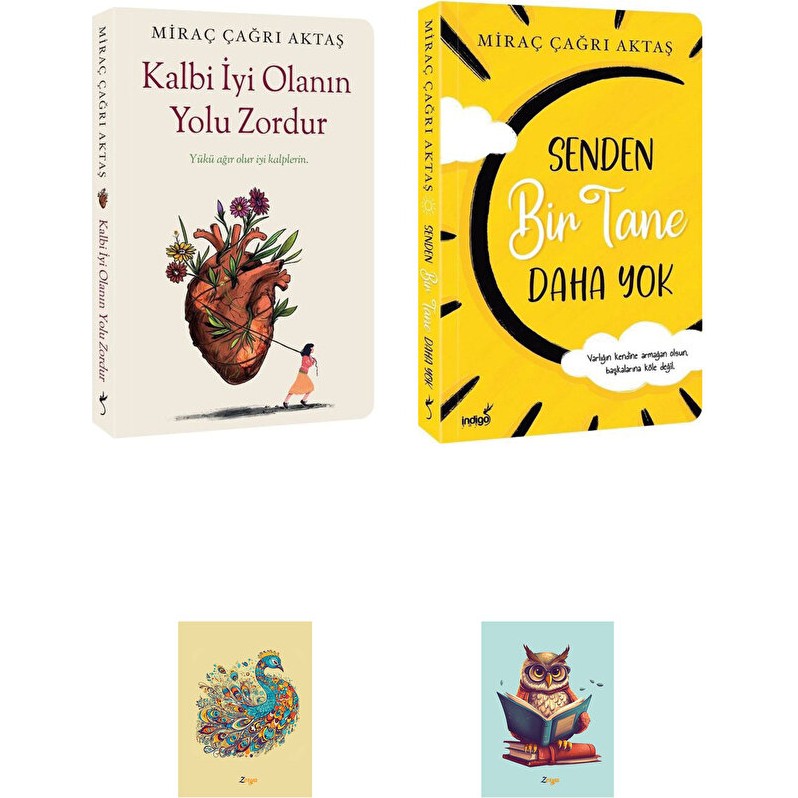 Dara Yayınları Miraç Çağrı Aktaş - Senden Bir Tane Daha Yok - Kalbi Iyi Olanın Yolu Zordur (2 Kitap 2 Not Defteri) Defter & Kağıt Ürünleri Fiyatı