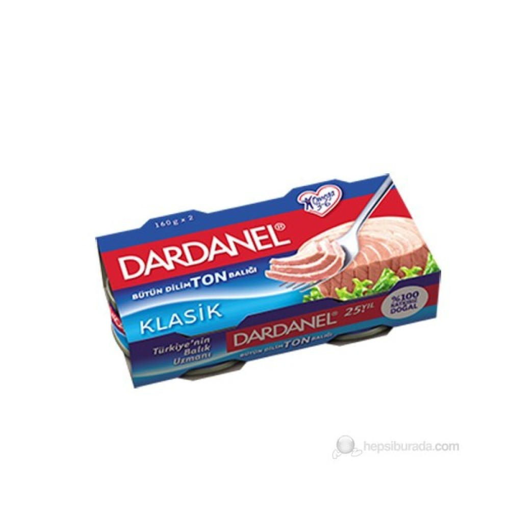 Dardanel Bitkisel Yağlı Ton Balığı 160x2 gr Konserve Fiyatı