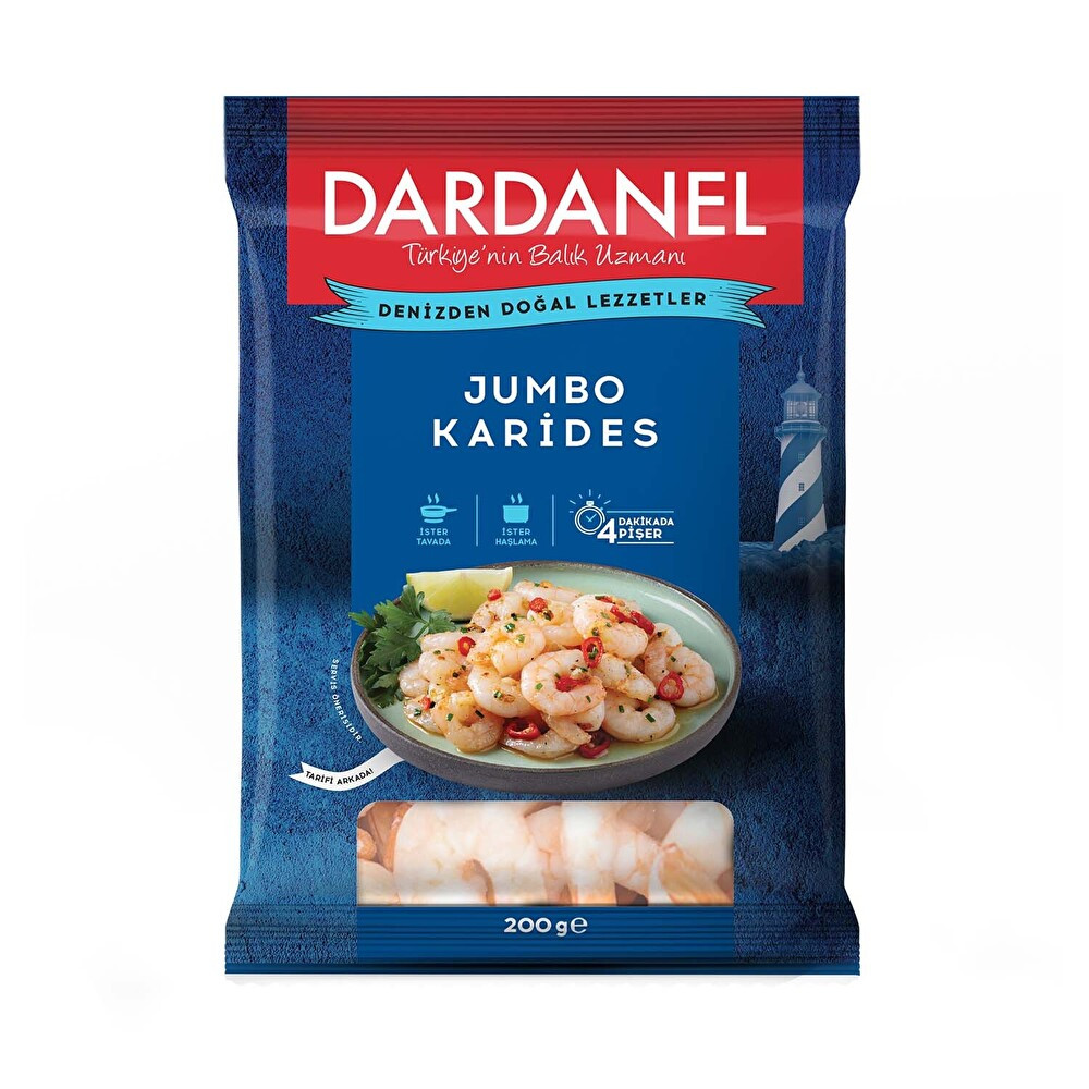 Dardanel Donuk Jumbo Karides 200 Gr Deniz Ürünü Fiyatı